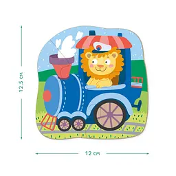 Дитячий пазл Транспорт DoDo 300154, 2-3-4 елемента - мініатюра 5