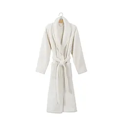 Халат unisex Lotus Home - Bold New Microcotton off white махровий S - мініатюра 6