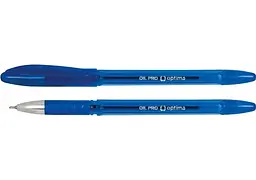 Ручка масляна синя 0,5 мм OIL PRO O15616-02 Optima