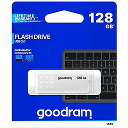 Flash Drive Goodram UME2 128GB UME2-1280W0R11 White - мініатюра 2