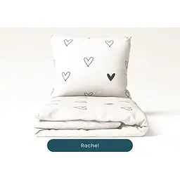 Комплект постільної білизни ТЕП Happy Sleep Duo Rachel євро білий з чорним (2-04009_26577) - мініатюра 4
