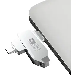 Флеш-пам'ять XO U50 USB-Type-C 3.0 128 Gb сталевий (MAW-44129_685) - мініатюра 2