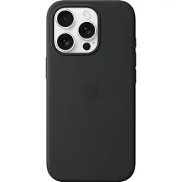 Чохол Silicone Case with MagSafe для Apple iPhone 16 Pro Black AAA [116597] - мініатюра 3