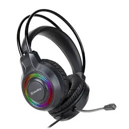 Навушники ColorWay GlowCore RGB, Black, 3.5 мм, мікрофон, динаміки 40 мм, RGB підсвічування (USB), 108 дБ, 1.7 м (CW-HPG02BK) - мініатюра 3