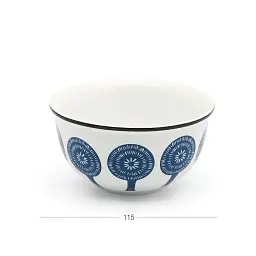 Тарілка глибока МВМ My Home 11.5 см біла (KP-50 WHITE) - мініатюра 2