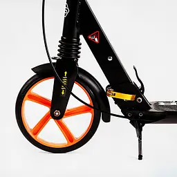 Самокат Best Scooter складаний 46.5х13.6х80-105 см Чорний 000231385 - мініатюра 4