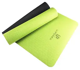 Килимок для йоги та фітнесу U-powex TPE Yoga mat Green/Black (183х61х0.6) (UP_1000_TPE_Gr/Black)