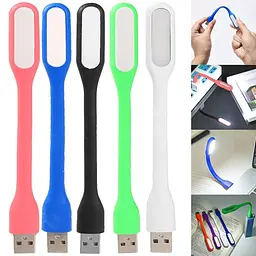 Міні лампа USB для читання міні LED гнучка для ноутбука та павербанка - мініатюра 4
