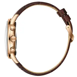 Наручний годинник чоловічий Lee Cooper Leather Gold Золотистий (3435) - мініатюра 4