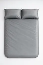 Комплект наволочок Ecotton 70х70 см із сатину 2 шт (арт. 17-4402 Natural Grey) темно-сірий (24751) - мініатюра 3