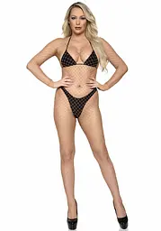 Бодістокінг у велику сітку Leg Avenue Long Sleeved Bodystocking One size Nude, довгий рукав - мініатюра 3