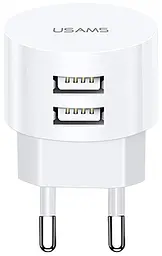 Зарядний набір Usams T20 2 виходи кутових USB (блок адаптер + кабель) білий - мініатюра 4