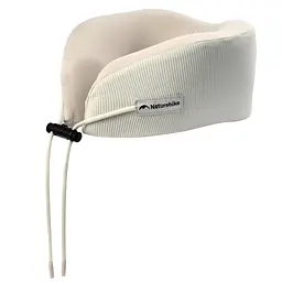 Подушка бавовняна для шиї, з пам'яттю Naturehike CNK2450WS019, бежева