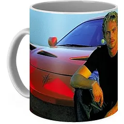Кухоль GeekLand Форсаж The Fast and the Furious Підлога Уокер кар FF.02.009 330 мл білий - мініатюра 2