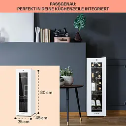 Винний холодильник Klarstein Shiraz 12 Slim Uno 32 (10040213) - мініатюра 3