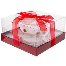 Чайний набір Lefard Christmas Delight, 250 мл, білий з червоним (985-143) - мініатюра 4