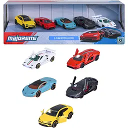 Набiр машинок Majorette Ламборгіні металеві 7.5 см 5 шт. (8502105001)