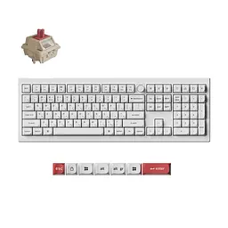 Клавіатура бездротова Keychron V6 Ultra Keychron Red Switch White RGB (V6U-F1-UA) - мініатюра 7