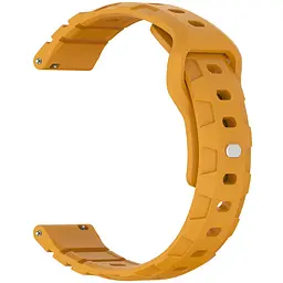 Силіконовий ремінець Defense для Smart Watch 20mm Dark Yellow - мініатюра 2