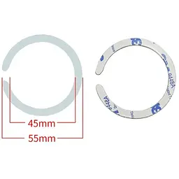 Стальная пластина DK для MagSafe Ring на скотче (Кольцо С / white) - мініатюра 2