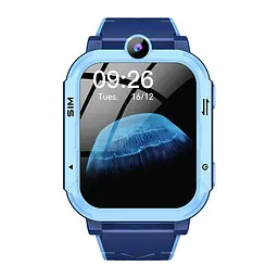 Дитячий смарт-годинник Y76, 4G GPS Wi-Fi SIM камера SOS IP67 синій - мініатюра 2
