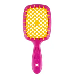 Гребінець SMALL SUPER BRUSH Рожевий з жовтим Janeke