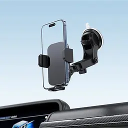 Автотримач з БЗП Acefast D53 with Electric Clamp for Dashboard Black - мініатюра 6
