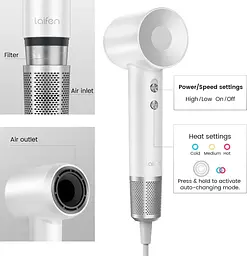 Фен Laifen Swift Special Pearl White [83618] - мініатюра 6