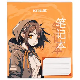 Зошит Kite Anime, 18 аркушів, клітинка (K25-236-1) - мініатюра 9