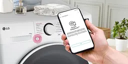 Пральна машина LG фронтальна, 10кг, 1400, A, 57см, дисплей, пара, інвертор, білий - мініатюра 3
