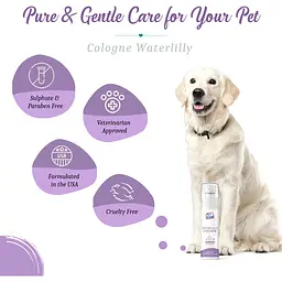 Парфумований спрей Pet Clean Cologne Waterlilly для тварин з ароматом квітки лотосу 100 мл - мініатюра 4