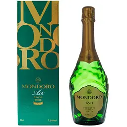 Вино ігристе Mondoro Asti, біле, солодке, DOCG, 7,5%, 0,75 л, в коробці (14007)