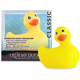 Вібромасажер качечка I Rub My Duckie Classic Yellow v2.0 скромняжка - мініатюра 2