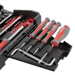 Набір викруток INTERTOOL VT-3363, 63 предмети, біти та головки, Cr-V сталь, кейс-органайзер - мініатюра 6