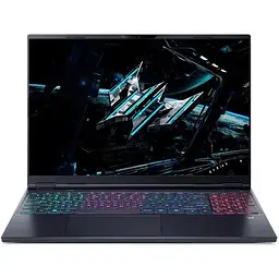 Ігровий ноутбук Acer Predator Helios 16S AI PHN16S-71, (NH.QZFEX.00A), Intel Core Ultra 9 275HX (до 5,4 ГГц), 16-дюймовий WQXGA-дисплей, 64 ГБ, SSD на 2 ТБ, NVID Dos, Abyssal Black