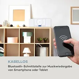 Акустична стереосистема Auna Wallie Microsystem CD (10033228) - мініатюра 4