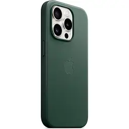 Чохол Apple FineWoven Case with MagSafe для iPhone 15 Pro Evergreen (MT4U3ZM/A) [92958] - мініатюра 2