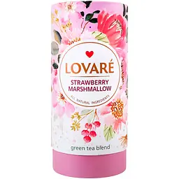 Чай зелений Lovare Strawberry Marshmallow 240 г (3 шт. х 80 г) - мініатюра 2