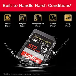Карта пам'яті Sandisk 512GB SD C10 UHS-I U3 R200/W140MB/s Extreme Pro V30 (SDSDXXD-512G-GN4IN) - мініатюра 2