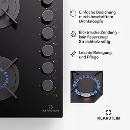 Газова варильна поверхня Klarstein Goldflame 6 (10045628) - мініатюра 6