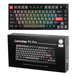 Клавіатура механічна P1 Pro 84Key, Keychron Super Banana, WL/BT/USB-A, QMK/VIA, Hot-Swap, E Lemokey teh0013895 - мініатюра 10