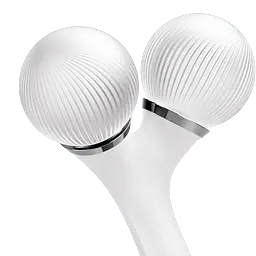 Електронний звуковий ролик для обличчя та тіла GESKE Sonic Facial & Body Roller 4 в 1 білий - мініатюра 2