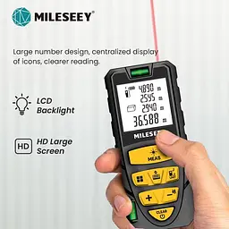 Лазерний далекомір Mileseey S2 40 м, лазерна рулетка - мініатюра 2