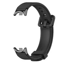 Силіконовий ремінець Mijobs для фітнес браслета Xiaomi Mi Smart Band 8 Black - мініатюра 2