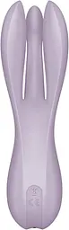 Кліторальний вібратор Satisfyer Threesome 2 Violet, 3 гнучкі пальчики, 3 мотори - мініатюра 5