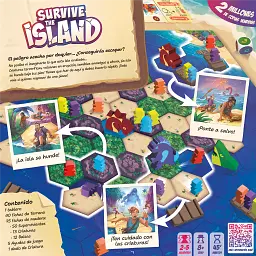Настільна гра Вижити: Втеча з острова Zygomatic Survive: The Island сімейна стратегія іспанська версія 2–5 гравців від 8 років (SKU-205) - мініатюра 4