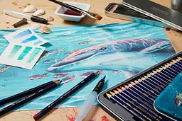 Чорнильні олівці Inktense 24кольори Derwent - мініатюра 2