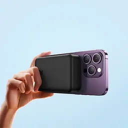 Зовнішній аккумулятор Baseus Magnetic Mini Wireless Power Bank 20000mAh PPCX150001 чорний - мініатюра 6