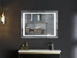 Дзеркало Mixxus STYLE MR13-70x50-REVERSE з LED Touch, Anti-fog, димером, регулюванням яскравості (MI6665) - мініатюра 4