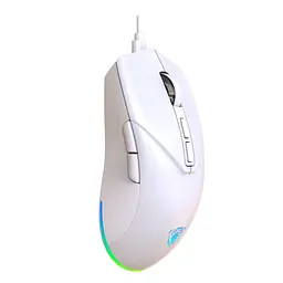 Дротова миша Jedel GM700 ігрова з RGB підсвічуванням білий - мініатюра 2